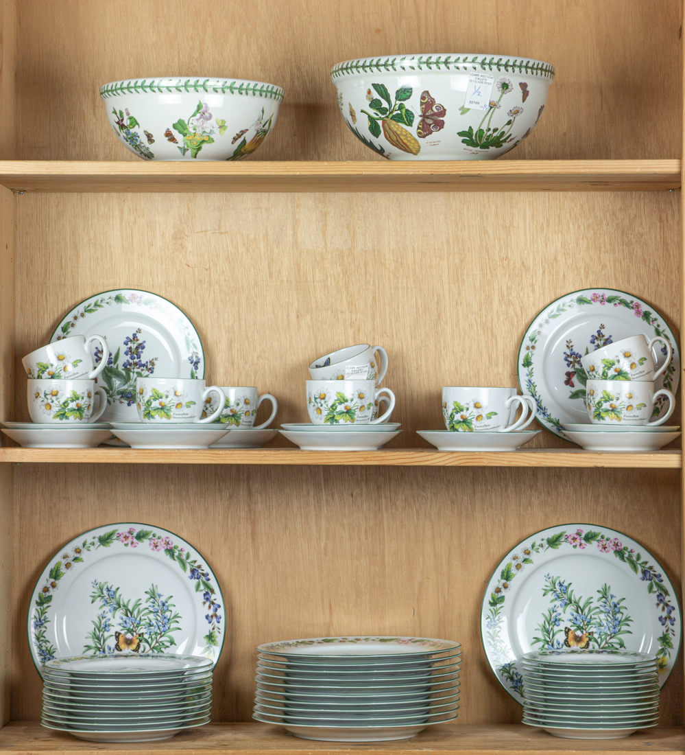 Appraisal: WORCESTER HERBS PORCELAIN DINNER SERVICE Worcester Herbs porcelain dinner service