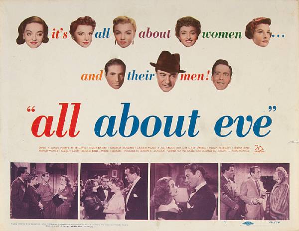 Appraisal: All About Eve th Century Fox lobby card condition B