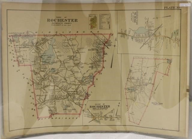 Appraisal: UNFRAMED MAPS TO INCLUDE TWO MAPS OFTHE VILLAGE OF MATTAPOISETT