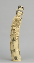 Appraisal: A Monumental Chinese Carved Tusk Meiren ca th Century An