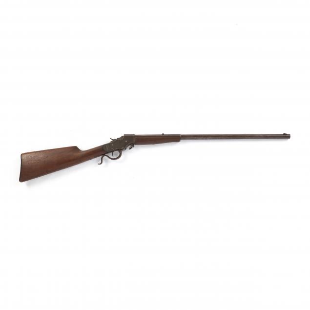 Appraisal: STEVENS SINGLE SHOT LEVER ACTION RIFLE Serial number in round-to-octagonal