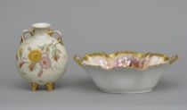 Appraisal: Lot of Two Fine Porcelain Items Lot includes a Limoges