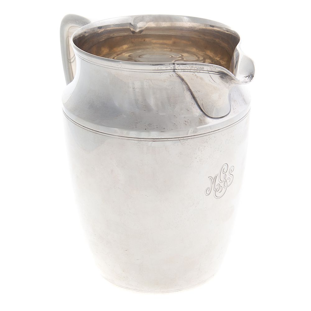 Appraisal: Tiffany Co Sterling Silver Pitcher - pattern pints In the