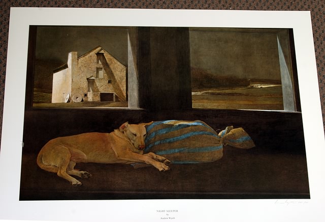 Appraisal: Night Sleeper collotype print x image size pencil signed lower