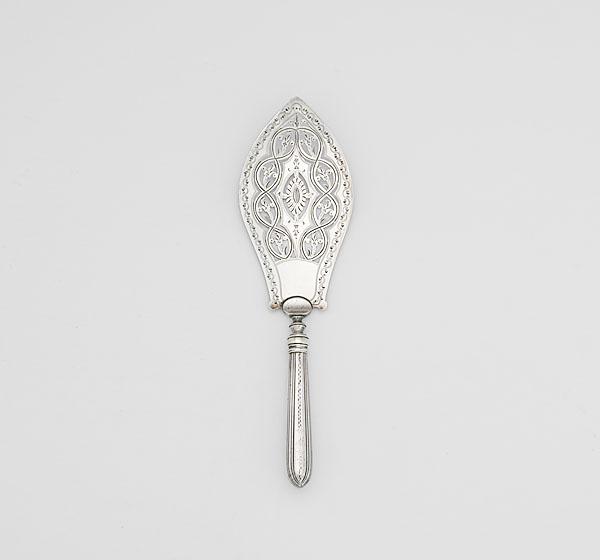 Appraisal: HESTER BATEMAN SILVER FISH SLICE English mark of Hester Bateman