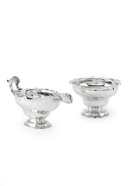 Appraisal: Glasgow - a Scottish George II silver slop bowl and