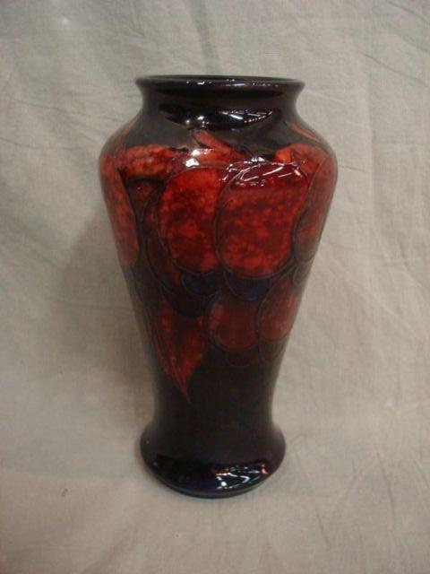 Appraisal: Moorcroft Porcelain Vase Highly glazed and with beautiful blues and