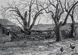 Appraisal: Grace Albee wood engraving Grace Albee American - - ''Forgotten