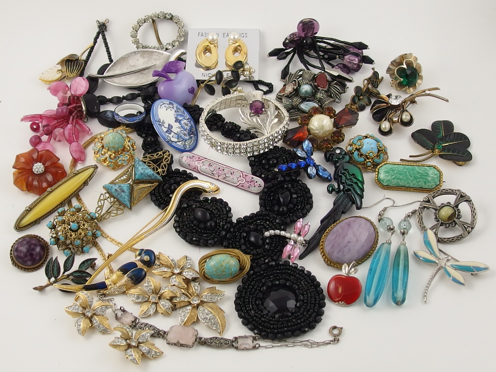 Appraisal: A collection of vintage costume jewellery to include Michaela Frey