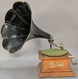 Appraisal: The Graphophone by Columbia phonograph with oak case and tole