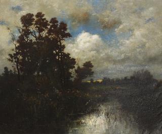 Appraisal: Painting Jules Dupre Jules Dupr French - Scene Near Fontainebleau