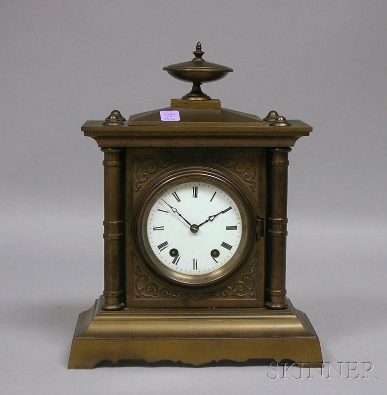 Appraisal: No Tucker Bronzer Mantel Clock by Seth Thomas Thomaston Connecticut