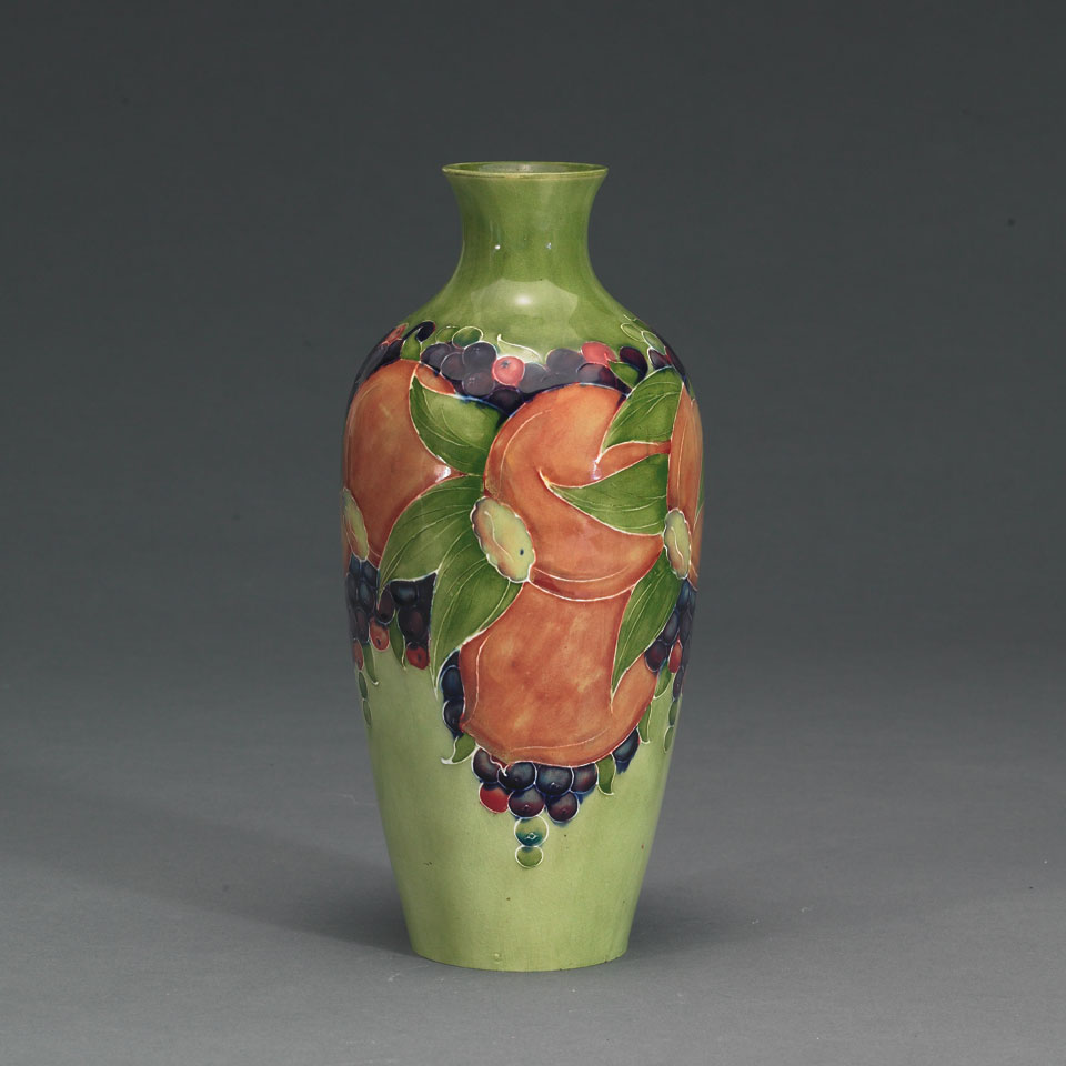 Appraisal: Moorcroft Pomegranate Vase dated painted signature and dated - in