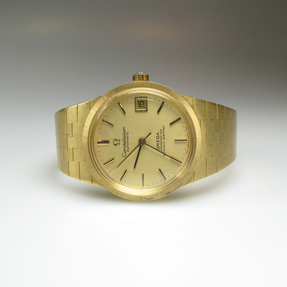 Appraisal: Omega Constellation Wristwatch With Date case C reference jewel automatic