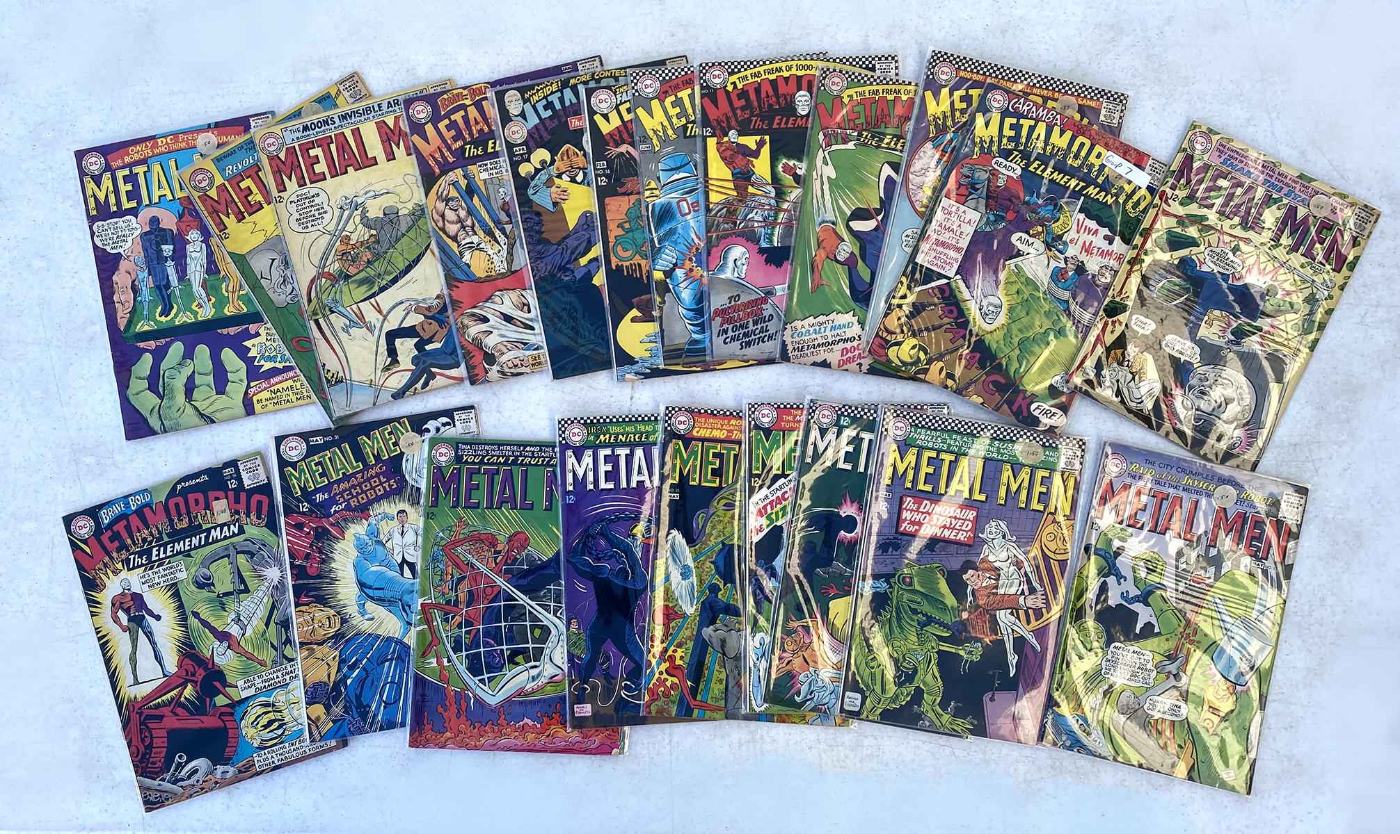 Appraisal: DC SILVER AGE METAMORPHO METAL MEN COMIC BOOKS volumes total