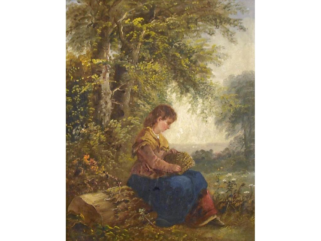 Appraisal: By John Joseph Barker of Bath - - a girl