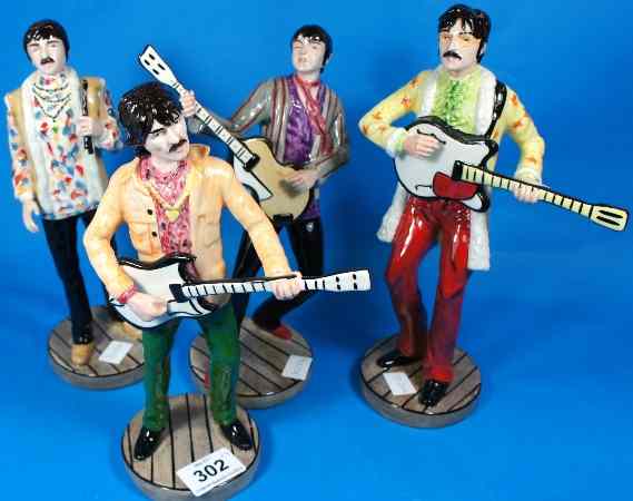 Appraisal: Lorna Bailey Set of Studio Design Figures of the Beatles