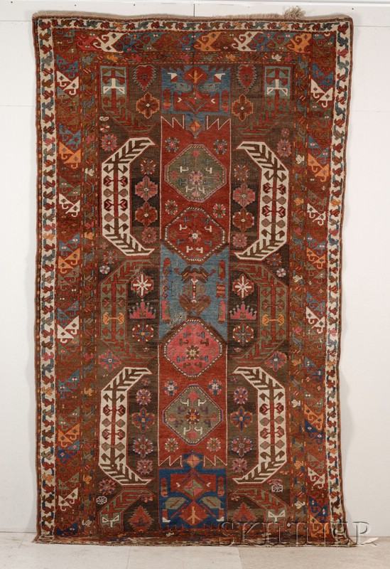 Appraisal: Kuba Rug Northeast Caucasus second half th century two patches