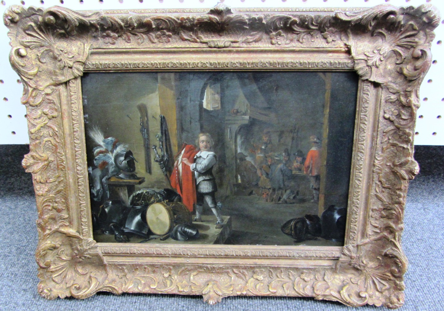 Appraisal: Circle of David Teniers II Soldiers in a guardroom oil