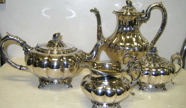 Appraisal: ONEIDA COMMUNITY PLATE SHERRIL NY Four-piece plated silver tea coffee