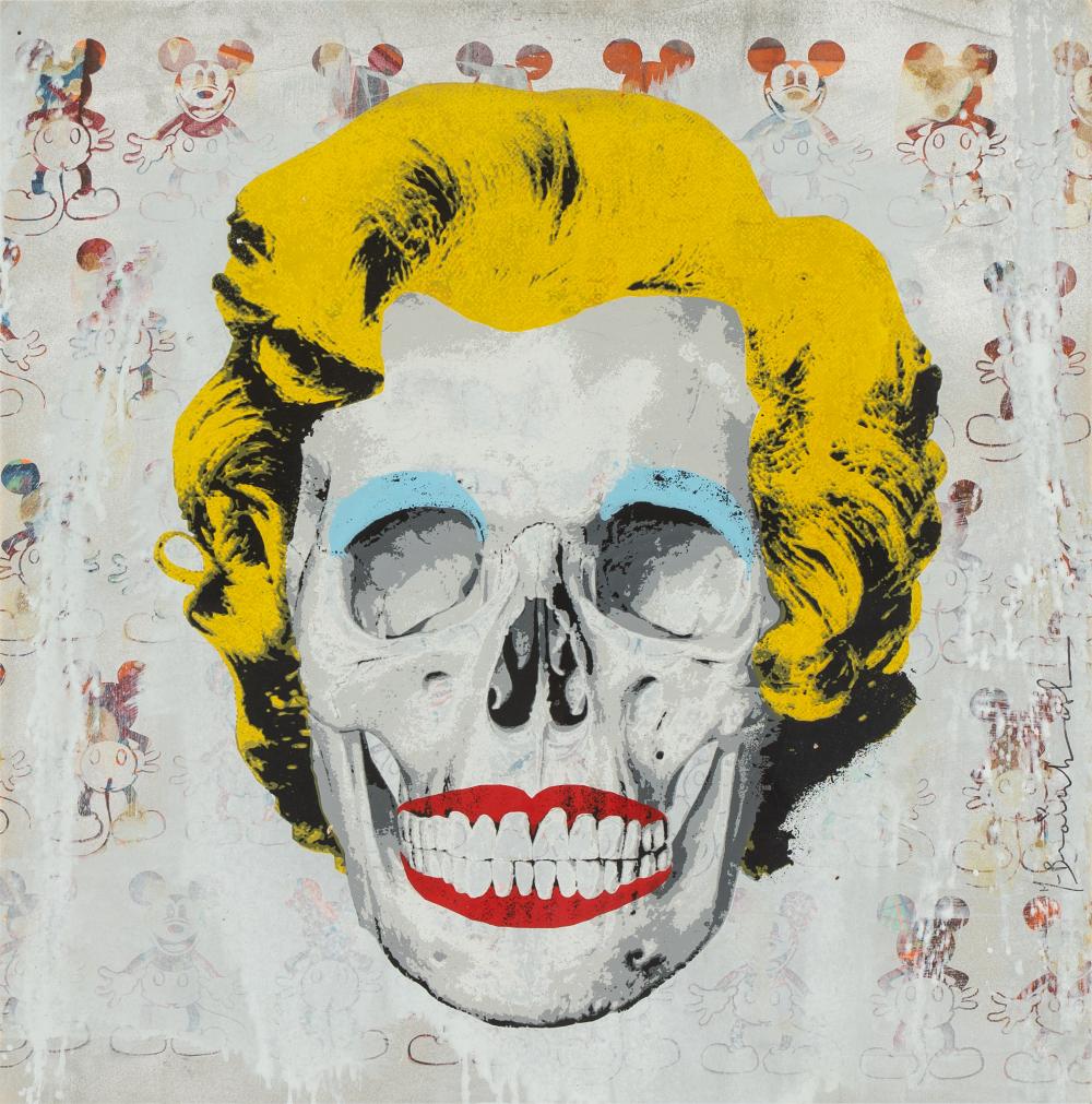 Appraisal: MR BRAINWASH B REBORN silkscreen and mixed media on paper