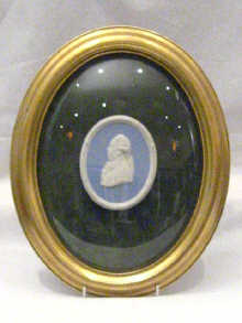 Appraisal: An oval blue Jasperware Wedgwood cameo of an th century