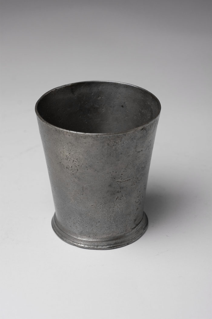 Appraisal: PEWTER BEAKER ENGLAND CIRCA - Maker's mark stamped into side