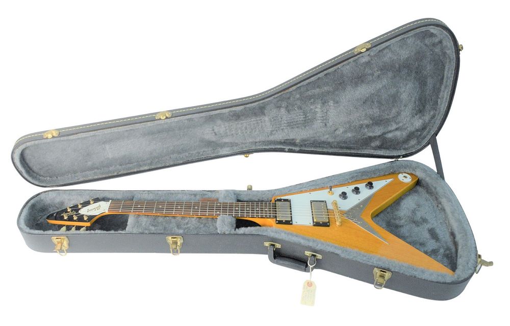 Appraisal: Epiphone ' Flying V Reissle Guitar serial U Korina Natural