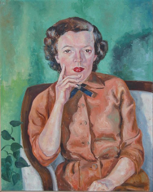 Appraisal: Artist possibly JES Title length portrait of Marjorie Lewis Date