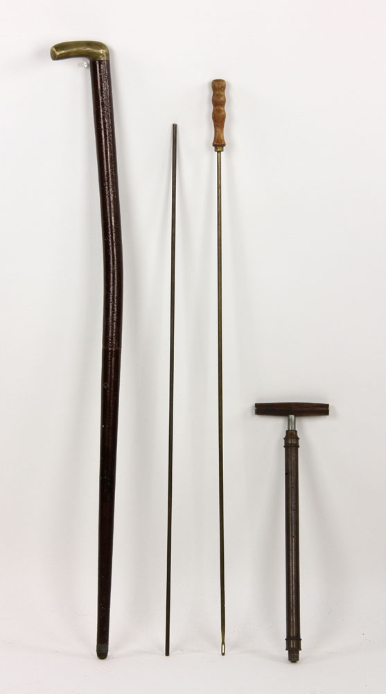 Appraisal: - Early th C European Cane Rifle Early th century