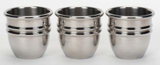 Appraisal: Busby Stainless Steel Paul Fox Cups Wallace Idaho Jeff Busby