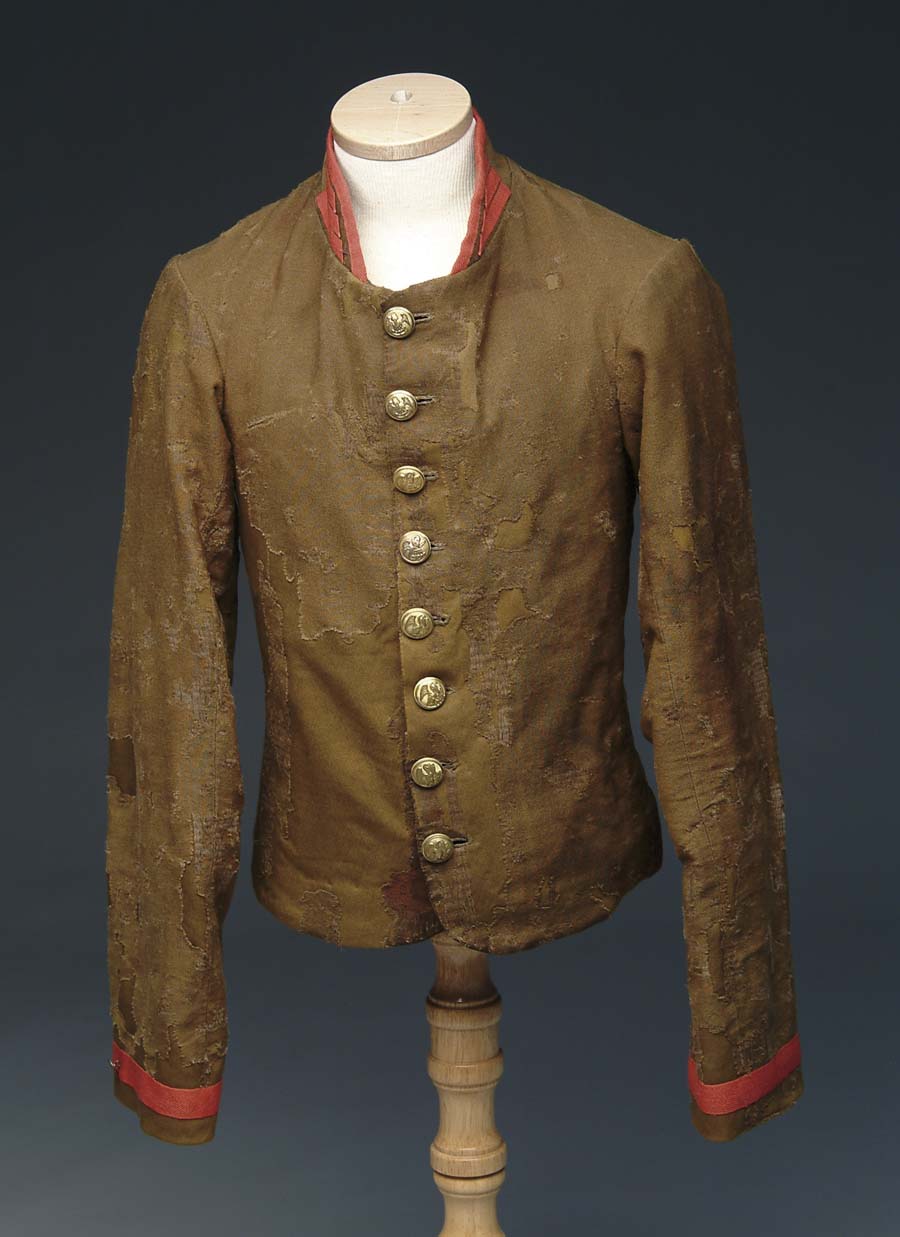 Appraisal: RARE AND IMPORTANT CONFEDERATE ARTILLERY OFFICER S SHELL JACKET Butternut