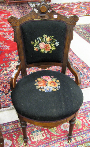 Appraisal: PAIR OF VICTORIAN SIDE CHAIRS Renaissance Revival design American c