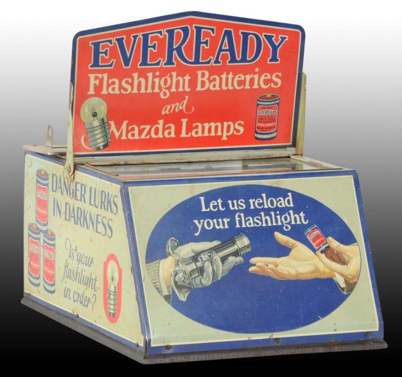 Appraisal: Eveready Flashlight Batteries Lamps Display Description Circa s to s