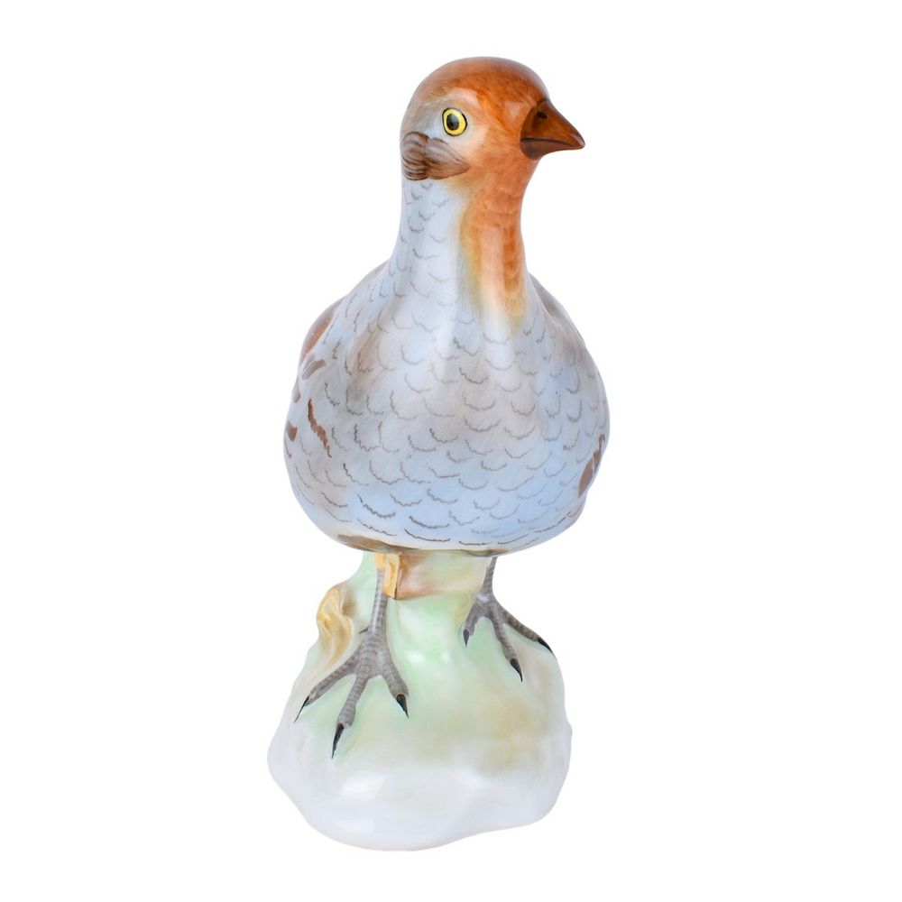 Appraisal: Herend Porcelain Bird Figurine Herend Porcelain Bird Figurine Signed Measures