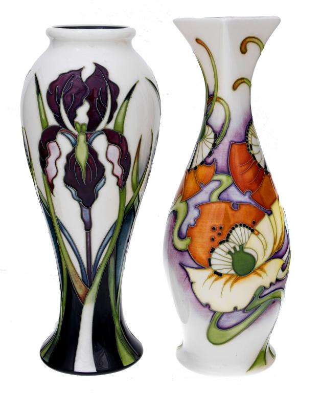 Appraisal: A MOORCROFT DEMETER VASE DESIGNED BY EMMA BOSSONS AND A