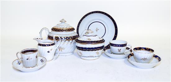 Appraisal: Sale Lot An Assembled English Tea Service th century comprising