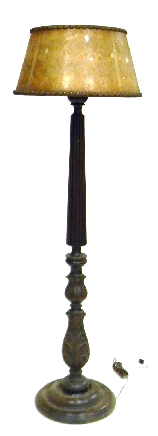 Appraisal: th C floor lamp possibly converted from th C carved