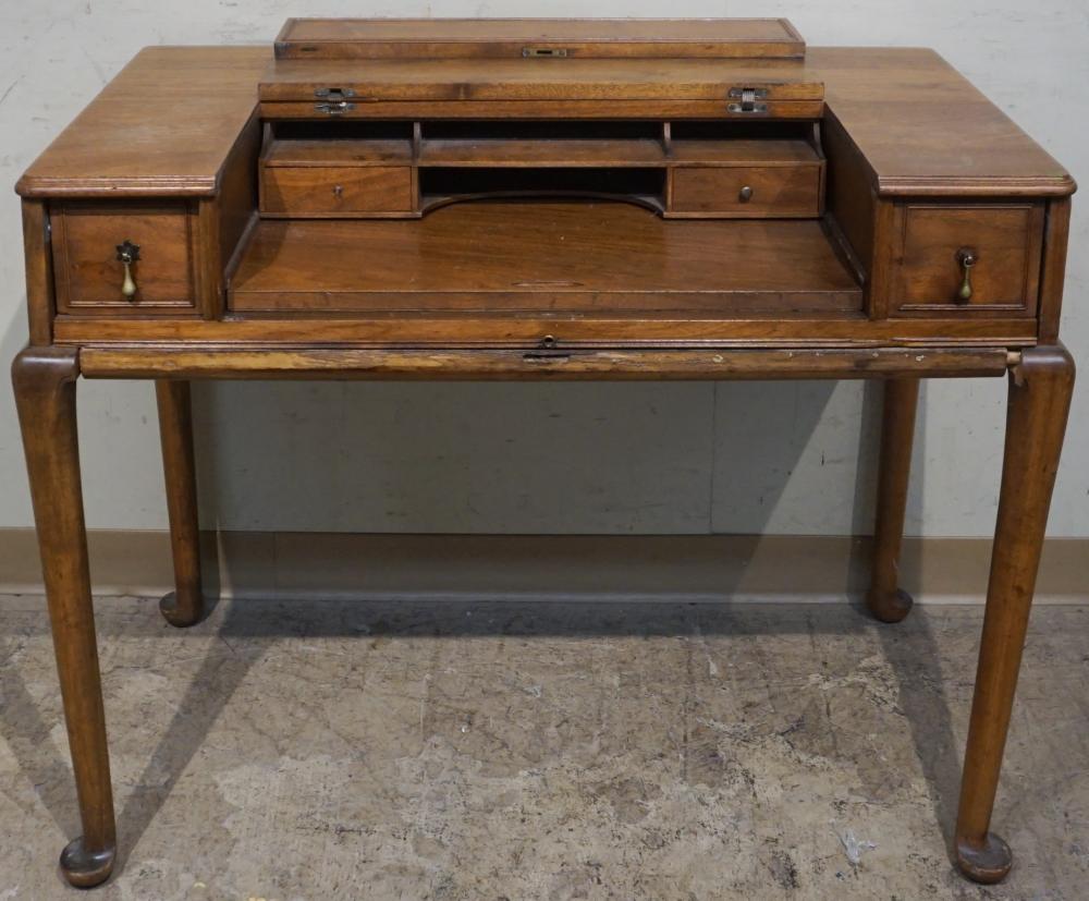 Appraisal: Queen Anne Style Walnut Spinet Desk x x in x