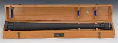 Appraisal: U S Navy Power Spyglass in Fitted Maple Case U