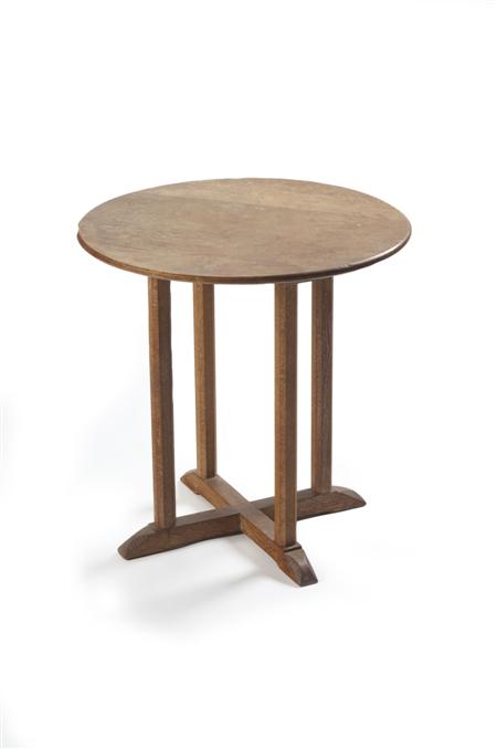 Appraisal: An oak occasional table circa Probably by Heal Sons the