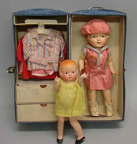 Appraisal: Compo ARRANBEE Nancy doll with trunk wardrobe Nancy doll with