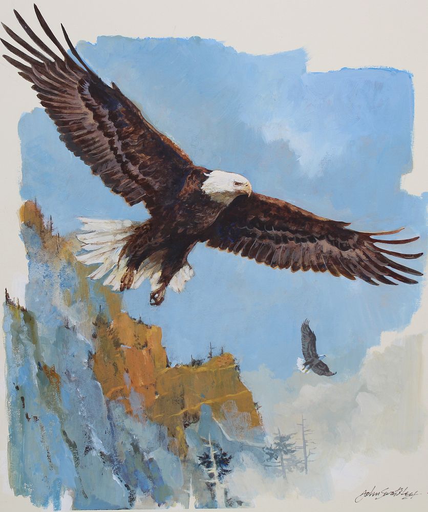 Appraisal: John Swatsley B Bald Eagle John Swatsley American B Bald