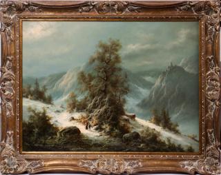 Appraisal: LUDWIG MUNINGER OIL ON CANVAS LUDWIG MUNINGER GERMAN - OIL