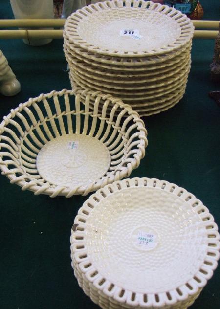 Appraisal: A Wedgwood earthenware part dessert service late th century white