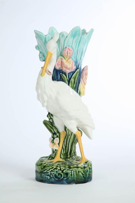 Appraisal: MAJOLICA VASE Unattributed In the form of a Herring with