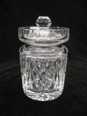 Appraisal: Waterford Cut Crystal Jam or Jelly Jar signed excellent