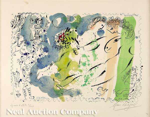 Appraisal: Marc Chagall Russian French - Le Cirque des Aimants -