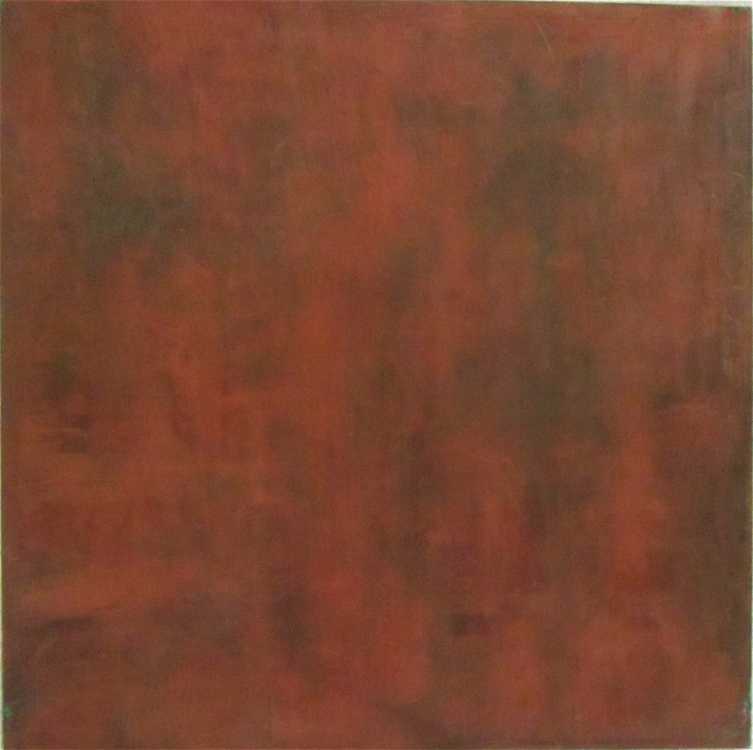 Appraisal: K HIRN OIL ON BOARD abstract composition in red Image