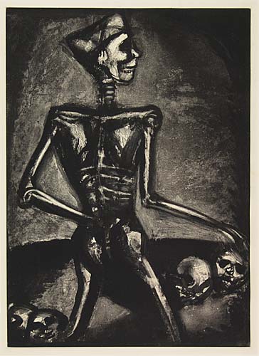 Appraisal: GEORGES ROUAULT Homo homini lupus Aquatint x mm x inches